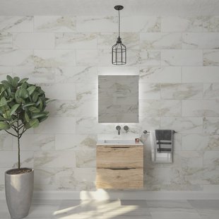 Badkamermeubelset Gliss Design Hera Mat Zwart 60cm 2 Laden Moeras Eiken (Keuze Wastafel)