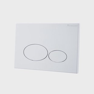 Drukplaat Wiesbaden X32 Metal voor Inbouwreservoir Glans Wit