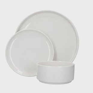 Servies Set, 12 Delig, Porselein, Wit - Mikasa | Camberlie