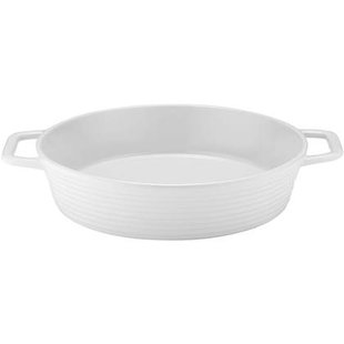 Ladelle - Ovenschaal met Handgrepen, Ø25 cm, Wit - Ladelle | Homestead Ladelle - Ovenschaal met Handgrepen, Ø25 cm, Wit - Ladelle | Homestead