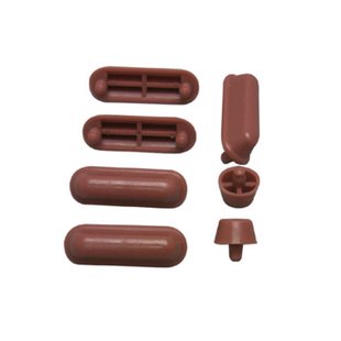 Plieger Stootbuffer Set Compleet t.b.v. Houten Closetzitting Bruin