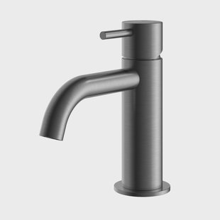 Wastafelmengkraan Hotbath Archie Zonder Waste Geborsteld Gunmetal PVD