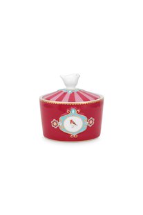 Pip Studio Love Birds Suikerpot Rood/Roze