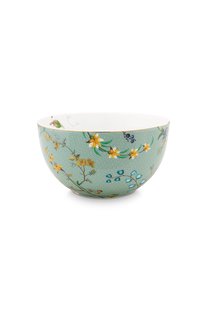 Pip Studio Kom Jolie Bloemen Blauw 12cm