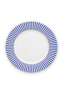 Pip Studio Royal Stripes Dinerbord Blauw 26.5 cm