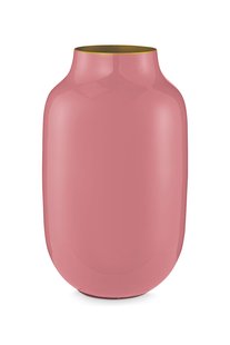 Pip Studio Ovale Vaas Metaal Oud Roze 30cm Pip Studio Ovale Vaas Metaal Oud Roze 30cm