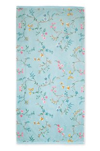 Pip Studio Grote Handdoek Les Fleurs Blauw 70x140 cm