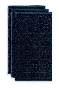Pip Studio Badhanddoek Set/3 Tile de Pip Donkerblauw 55x100 cm