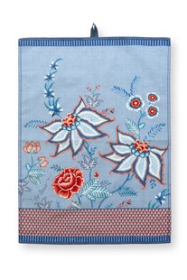 Pip Studio Flower Festival Theedoek Blauw