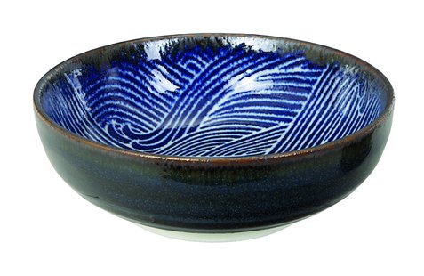 Japanse Porseleinen Kom - Seigaiha - 300ml 12.5x4.2cm