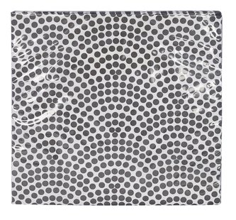Zwart-witte servetten met stippen en bloemen - Nippon Black - 20 stuks - 33x33 cm