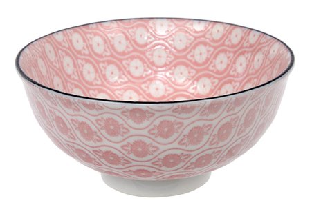 Roze Kom - Mixed Bowls - Bloemenmotief - 250ml - 11.3 x 5.2 cm