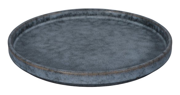 Donkergrijs Bord met Rand - Tokyo Design Studio - Nezumi - 17 x 2 cm