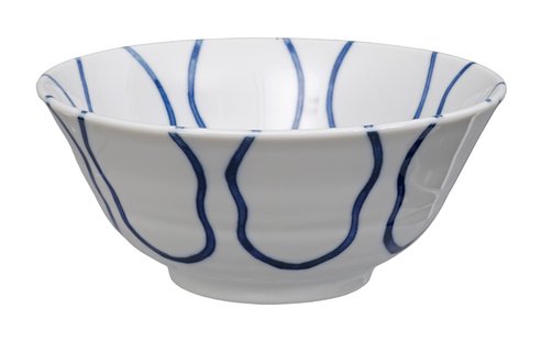 Keramische Blauw-Witte Kom - Mixed Bowls - 500ml - 15 x 7cm