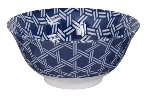 Blauw-witte keramische kom - Mixed Bowls - 500ml - 14.9 x 7cm