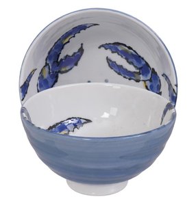 Keramische Rijstkom - Tokyo Design Studio Seafood - Blauw - 300ml - 11.2 x 7.2cm
