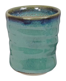 Turquoise Handgemaakte Beker - 480ml - 10.2 x 11.7cm