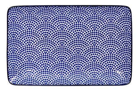 Rechthoekig Bord Nippon Blue - Tokyo Design Studio - 21 x 13.5cm