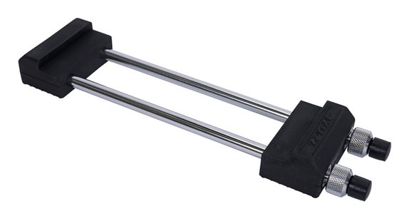 Slijpsteen Houder - Zwart Rubber en Metaal - 28.6 x 7 x 3cm