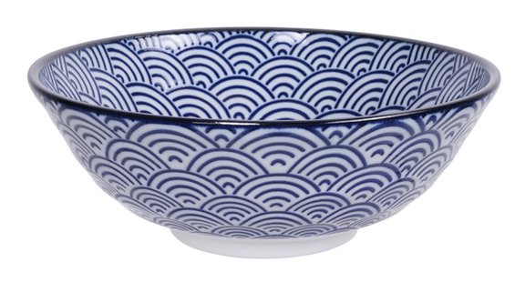 Japanse Ramen Kom - Tokyo Design Studio Nippon Blue - 1000ml 21 x 7.8cm