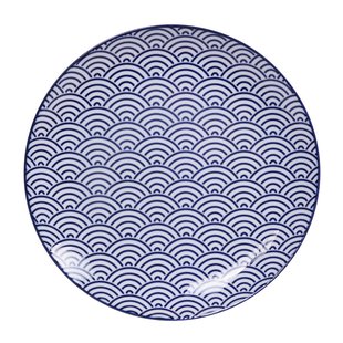 Dinerbord golven design - Nippon Blue - Tokyo Design Studio - 25.7x3cm