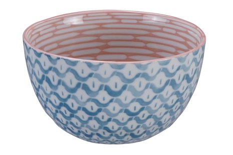 Keramische Mengkom - Tokyo Design Studio - Blauw/Roze - 750ml - 15x8,5cm