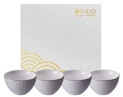Porseleinen kommen - Nippon White - Tokyo Design Studio - 4-delig - 350ml - 11.4cm Porseleinen kommen - Nippon White - Tokyo Design Studio - 4-delig - 350ml - 11.4cm