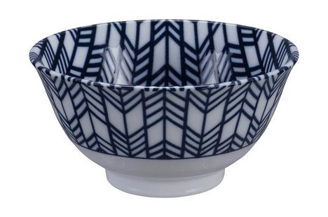 Blauw-witte kom - Mixed Bowls - 350ml - 13x7cm