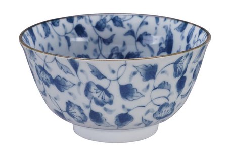 Blauw-witte keramische kom - Mixed Bowls - 400ml - 12.7 x 6.8cm