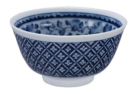 Blauw/Witte Kom - Mixed Bowls - 400ml 12.7 x 6.8cm