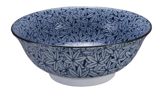 Blauw-witte keramische kom - Mixed Bowls - 1000ml - 21x8cm