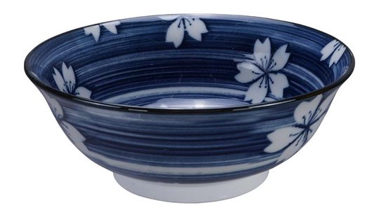 Blauw/Witte Kom - Mixed Bowls - 21 x 8 cm 1000ml