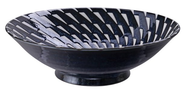 Blauw-witte kom - Mixed Bowls - 1600ml - 25,4 x 7,8cm