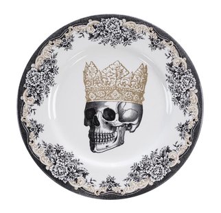 Decoratief Bord met Schedelontwerp - Royal Stafford Skull Collectie - 28 x 2,3cm