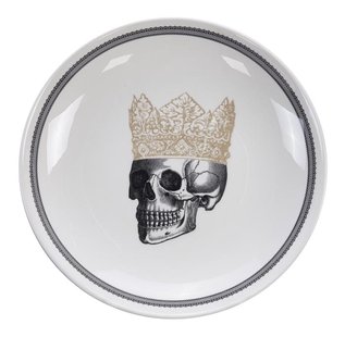 Keramische Kom Skull Design - Royal Stafford - 1000ml - 24,5 x 3,5cm