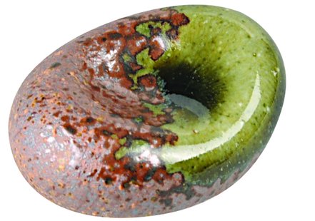 Eetstokjes Onderzetter Groen/Oranje - Keramiek - 5cm