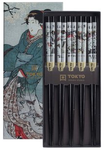 Chopsticks Set - Tokyo Design Studio - Geisha - 5 paar