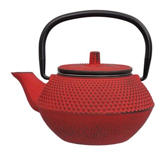 Rode Gietijzeren Theepot - 350ml - 13.5 x 11.5 x 8.5cm Rode Gietijzeren Theepot - 350ml - 13.5 x 11.5 x 8.5cm