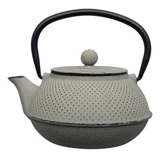 Grijze Gietijzeren Theepot - 800ml - 17.5 x 15 x 10cm Grijze Gietijzeren Theepot - 800ml - 17.5 x 15 x 10cm