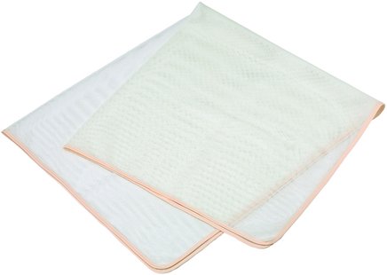 Polyester Rijst Kooknet - Wit met Beige Rand - 100 x 100cm