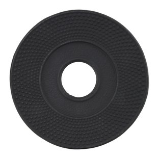 Zwarte Gietijzeren Theepot Onderzetter - 14 cm