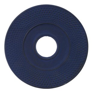 Blauwe Gietijzeren Theepot Onderzetter - 14 cm