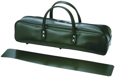 Leren Japanse Messentas - Zwart - 24 cm