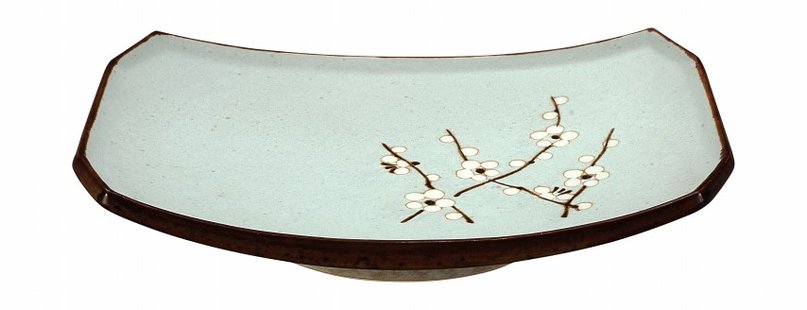 Rechthoekig bord - Tokyo Design Studio Soshun - Mintgroen - 22 x 15 cm