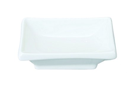 Wit Saus Schaaltje - Aardewerk uit China - 10x6cm