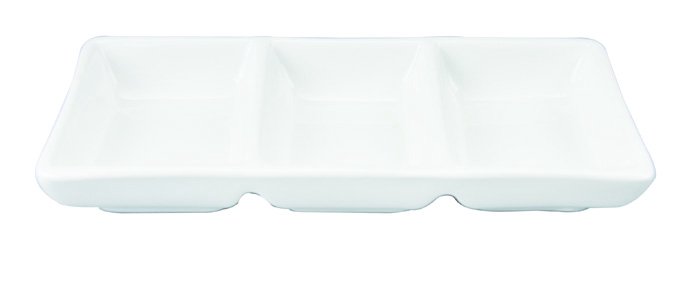 Wit Rechthoekig Bord - White Series - 3-delig - 17 x 7 x 3 cm