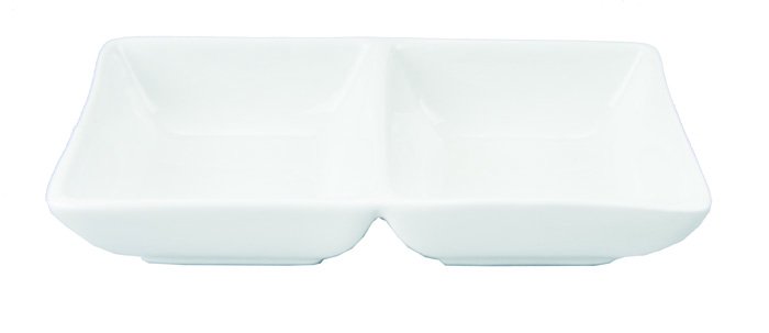 Wit Rechthoekig Bord - White Series - 2-delig - 14 x 7 x 3cm