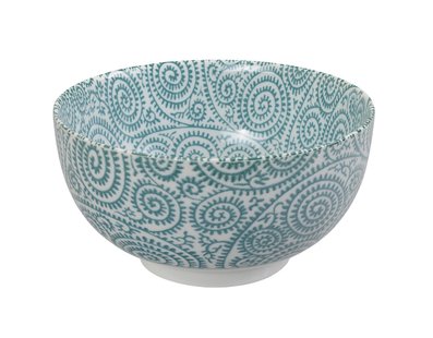 Groene Keramische Kom - Mixed Bowls - 1000ml - 16 x 8 x 5cm
