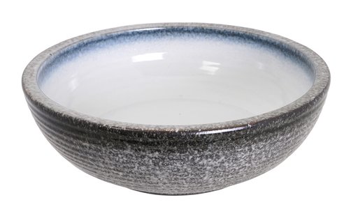 Grijze Witte Porseleinen Kom - Tajimi - 2500ml 27.8x9.5cm