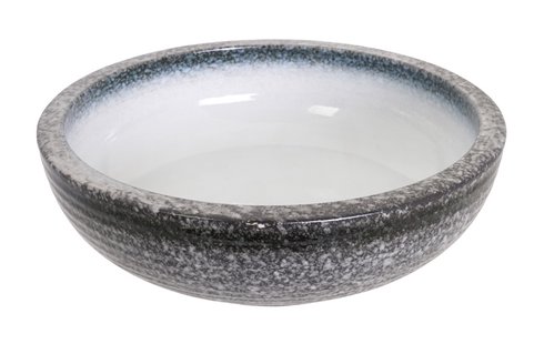 Porseleinen Kom Grijs/Wit - Tajimi - 23.3 x 8 cm